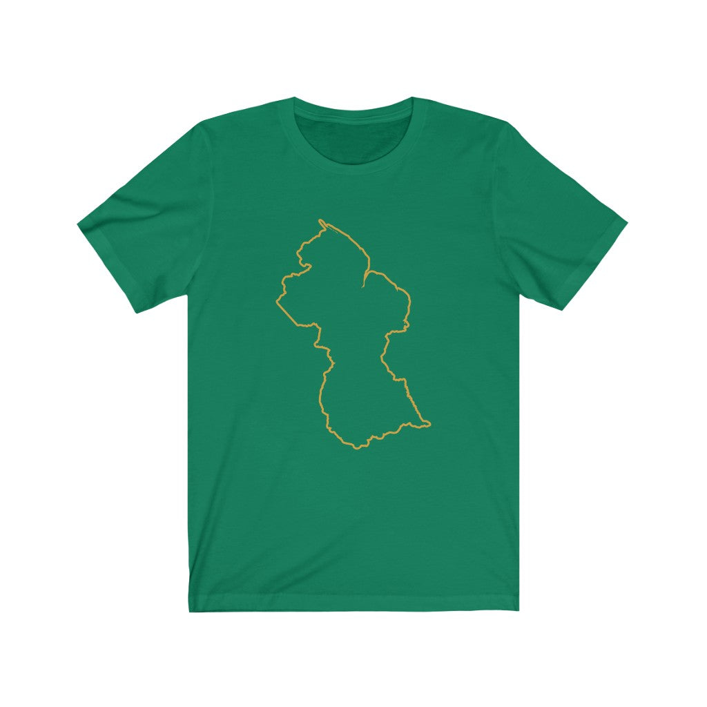 Guyana Map Outline t shirt